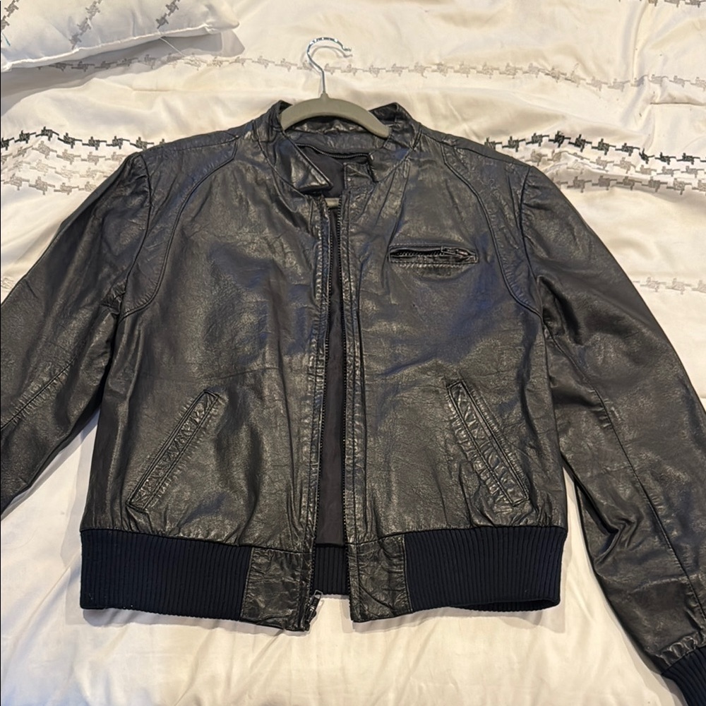 Vintage leather motorcycle jacket originally purchased in the 80’s